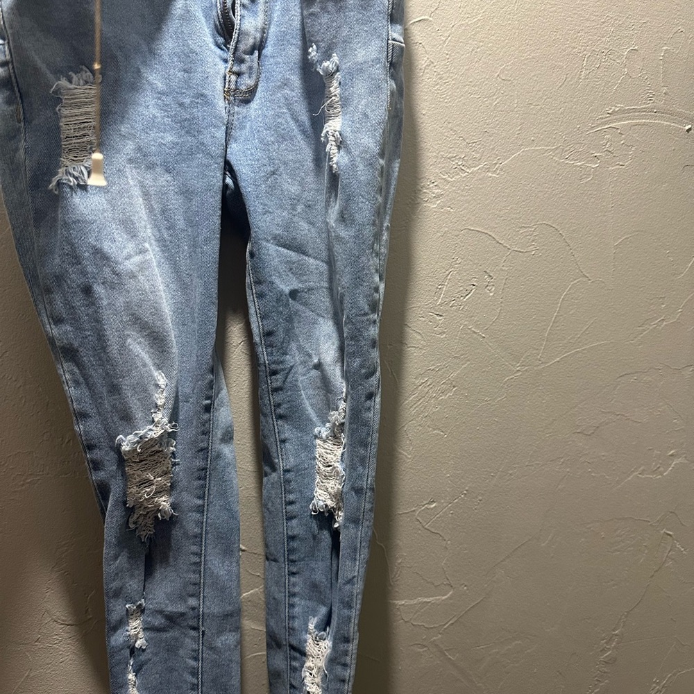 Blue Jeans With Rips - Picture 3 of 3